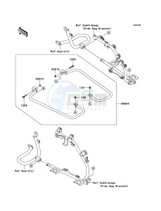 VN1700_VOYAGER_CUSTOM_ABS VN1700KBF GB XX (EU ME A(FRICA) drawing Accessory(Saddlebag Rails)