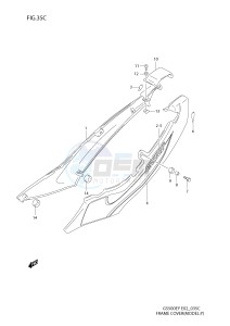 GS500E (E2) drawing FRAME COVER (MODEL Y)