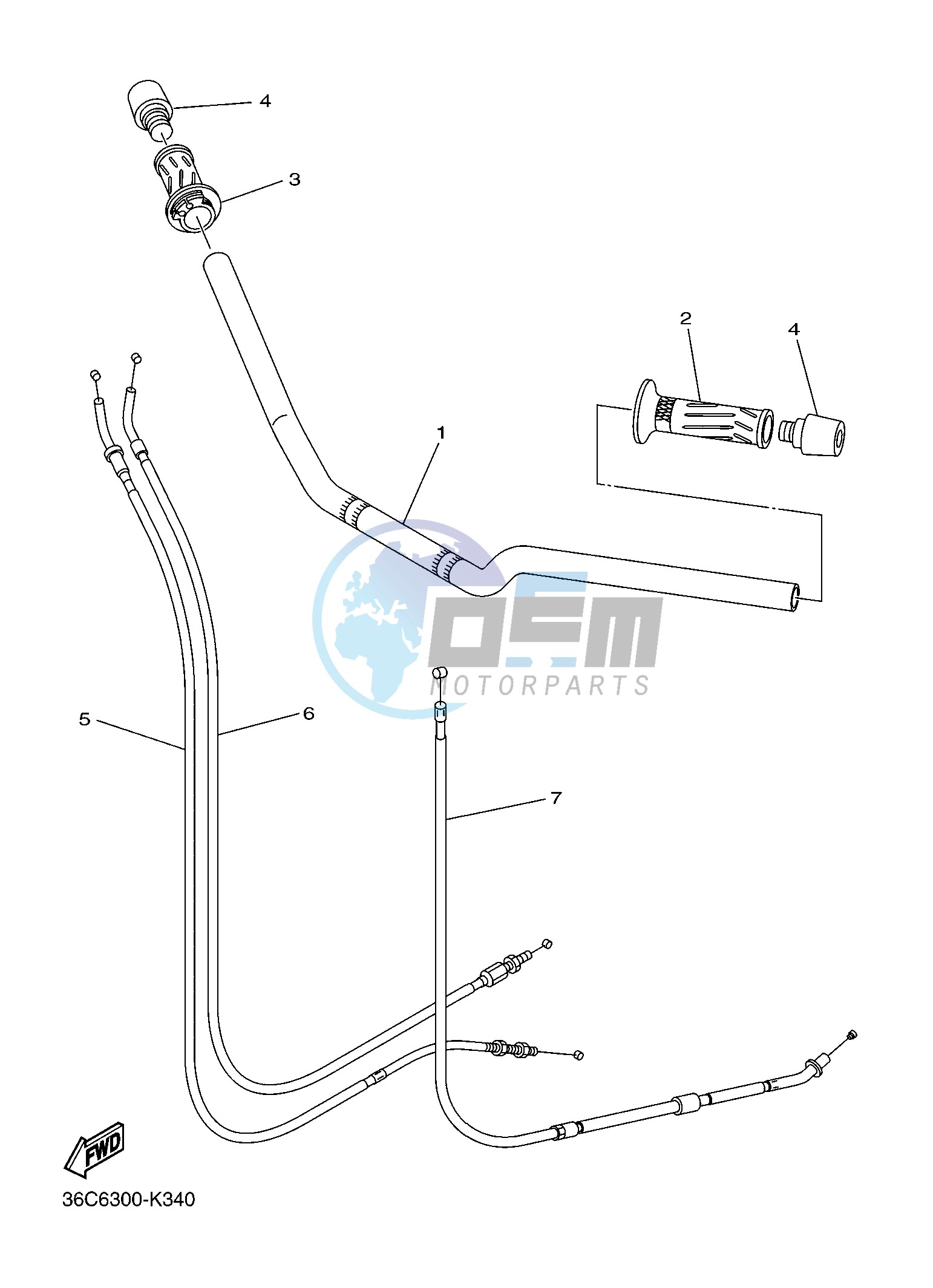 STEERING HANDLE & CABLE