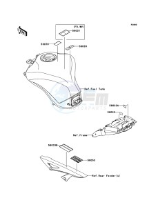 Z1000 ZR1000DBF FR GB XX (EU ME A(FRICA) drawing Labels