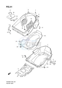 AN400Z ABS BURGMAN EU-UK drawing HELMET BOX