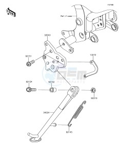 NINJA 650 EX650KJF XX (EU ME A(FRICA) drawing Stand(s)