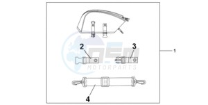 CBR1000RR9 France - (F / MK) drawing REAR SEAT BAG