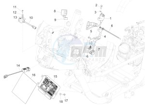 Medley 125 4T ie ABS (APAC) drawing Voltage Regulators - Electronic Control Units (ecu) - H.T. Coil