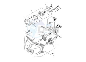 TDM 900 drawing HEADLIGHT