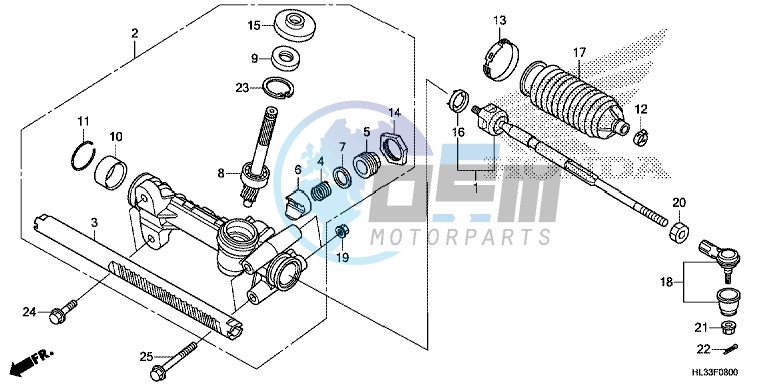 STEERING GEAR BOX/TIE ROD