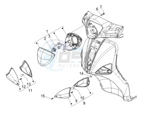 Liberty 125 4t e3 drawing Head lamp - Turn signal lamps