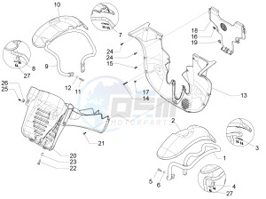 MP3 500 MAXI SPORT-BUSINESS-ADVANCED E4 ABS (EMEA-APAC) drawing Wheel housing - Mudguard