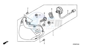 SH300A9 ED / ABS TBX drawing HEADLIGHT