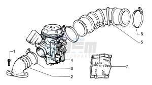 Hexagon 125 LX4 drawing Carburettor