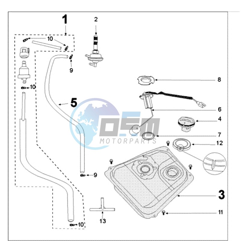 TANK SMAL AND FUEL PUMP