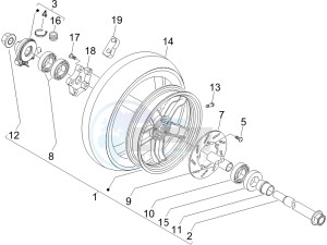 Nexus 250 e3 drawing Front wheel