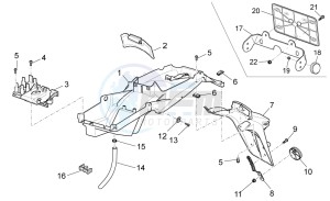 Sport 1200 1200 drawing Rear body - Mudguard