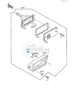 KXF 250 A [TECATE 4] (A1-A2) [TECATE 4] drawing TAILLIGHT-- S- -