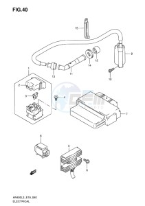 AN400 ABS BURGMAN EU-UK drawing ELECTRICAL