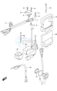 DF 150 drawing PTT Switch/Engine Control Unit