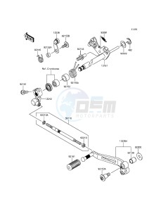 Z800 ZR800CGF UF (UK FA) XX (EU ME A(FRICA) drawing Gear Change Mechanism