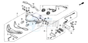 CB600F HORNET S drawing TAILLIGHT (CB600F3/4/5/6)