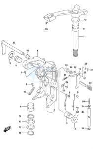 DF 115A drawing Swivel Bracket SS Model