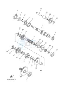 YXC700E YXC700PF VIKING VI (2US3) drawing TRANSMISSION