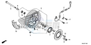 FES125AC drawing FRONT WHEEL (FES125A)