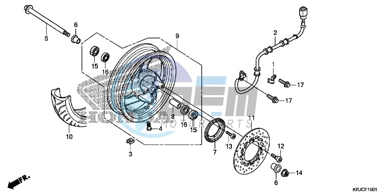 FRONT WHEEL (FES125A)