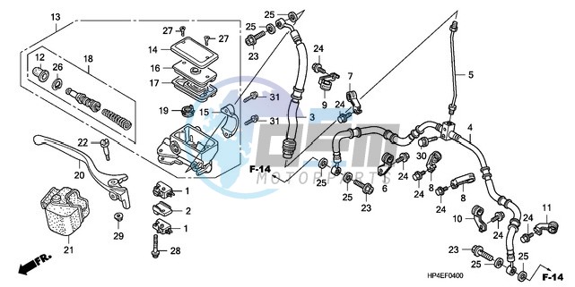 FR. BRAKE MASTER CYLINDER