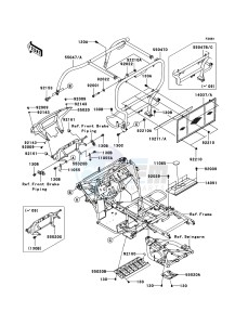 MULE_600 KAF400B6F EU drawing Guards/Cab Frame