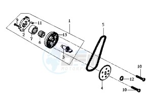 JOYRIDE EU2 - 125 cc drawing OIL PUMP