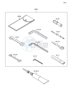 Z1000SX_ABS ZX1000MEF FR GB XX (EU ME A(FRICA) drawing Owner's Tools