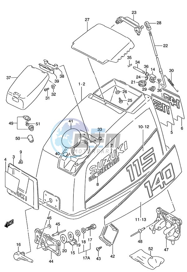 Engine Cover (1989 to 1994)