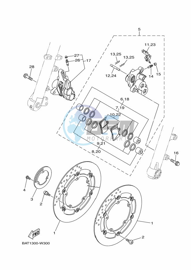 FRONT BRAKE CALIPER