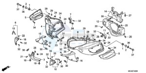 GL18009 Australia - (U) drawing COWL