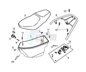 ORBIT II 50 TS drawing HELMET BOX