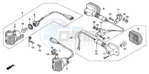 XL600V TRANSALP drawing WINKER