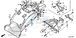 CTX1300AE CTX1300A UK - (E) drawing REAR FENDER