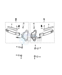 DJANGO 125 EVASION drawing FOOT SUPPORT