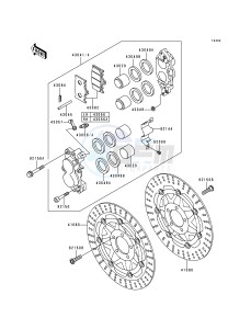 ZX 600 E [NINJA ZX-6] (E1-E3) [NINJA ZX-6] drawing FRONT BRAKE