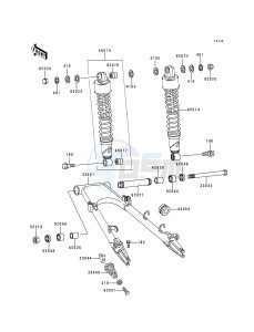 KZ 1000 P [POLICE 1000] (P15-P19) [POLICE 1000] drawing SWINGARM_SHOCK ABSORBER