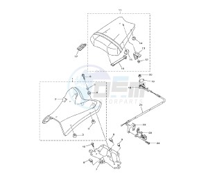 FZ8-N 800 drawing SEAT