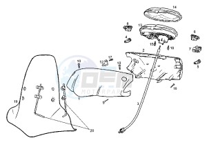 BOULEVARD 125-150 cc drawing DASHBOARD UNIT