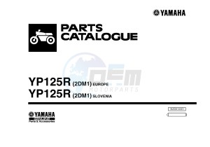 YP125R X-MAX125 (2DM1 2DM1) drawing .1-Front-Page