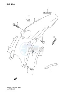 RM250 (E3-E28) drawing REAR FENDER (MODEL K2 K3 K4 K5 K6)