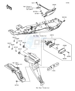 NINJA ZX-6R ABS ZX636FGFA GB XX (EU ME A(FRICA) drawing Taillight(s)