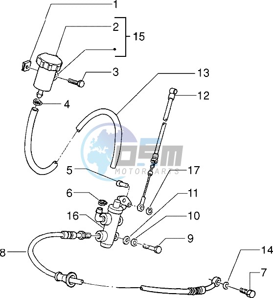 Front brake cylinder