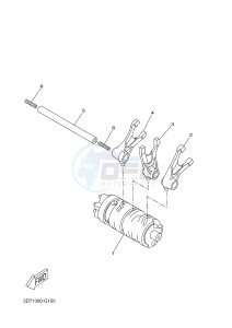 YZF-R125 R125 (5D7R 5D7R 5D7R) drawing SHIFT CAM & FORK