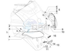 MP3 400 rl Touring drawing Tail light - Turn signal lamps