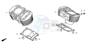 VT750C drawing CYLINDER