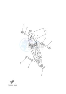 YFZ450R YFZ45YSXH (BW22) drawing REAR SUSPENSION