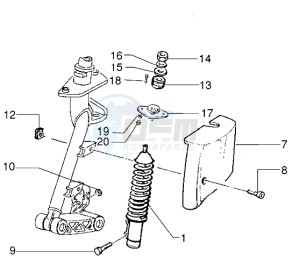 50 4T drawing Front shock absorber